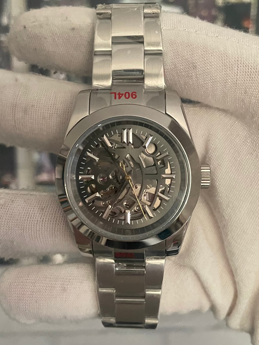 Seiko Skeleton Dark Grey