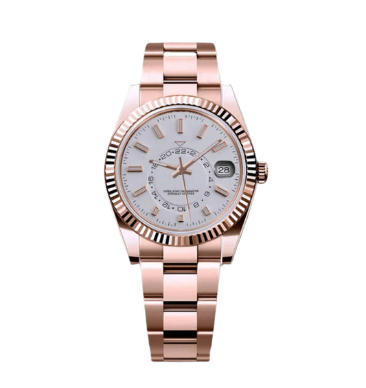 Seiko Sky Dweller Rose & White