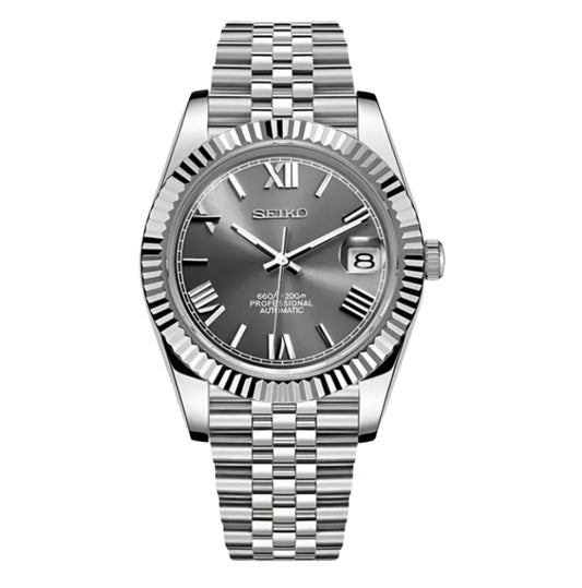 Seiko Datejust Silver Roman Numeral