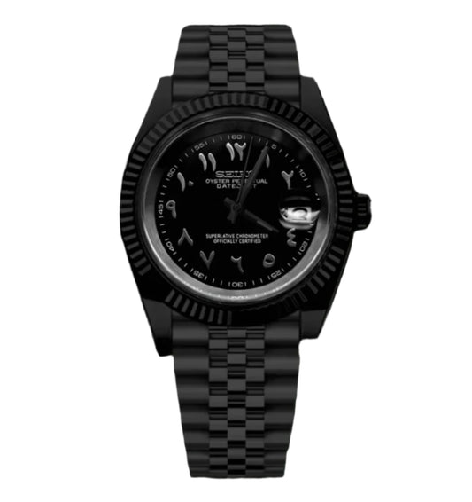 Seiko Datejust Arabic All Black
