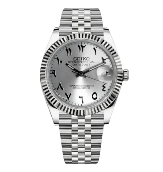 Seiko Datejust Arabic Silver