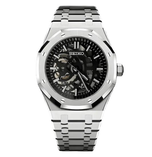 Seiko Royal Oak Skeleton Silver