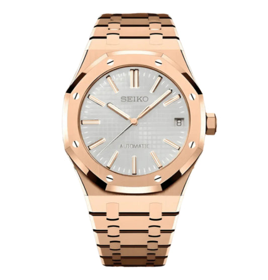 Seiko Royal Oak Rose Gold & White