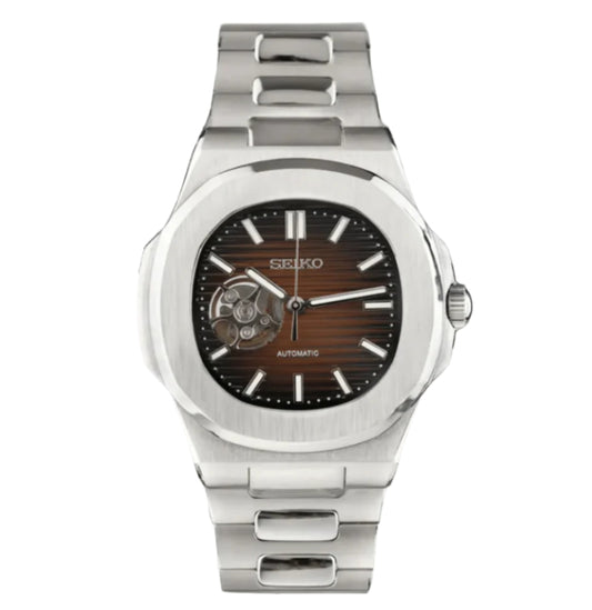 Seiko Nautilus Open Heart Chocolate Dial