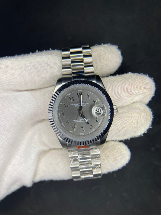 Seiko Datejust Arabic Dark Grey