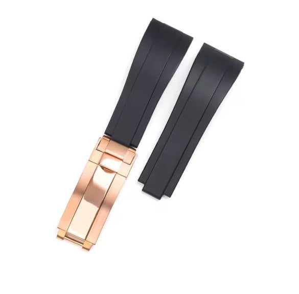 'Oysterflex' Strap & Stainless Steel Clasp