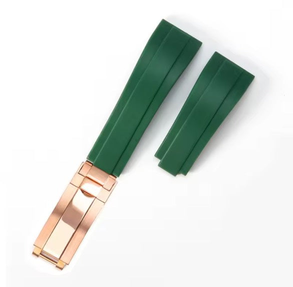 'Oysterflex' Strap & Stainless Steel Clasp