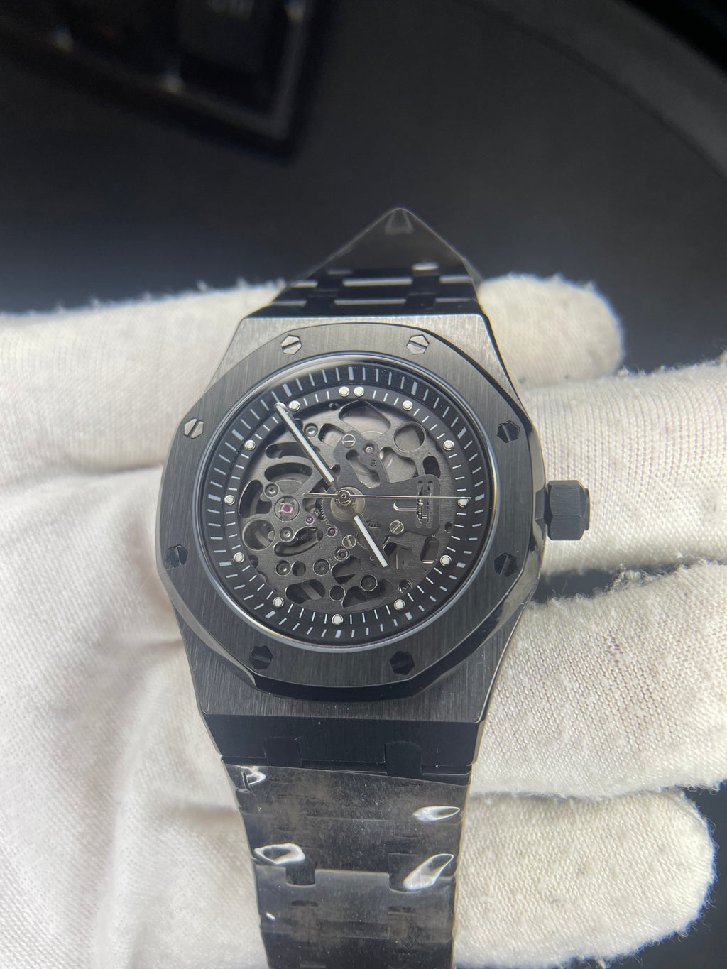 Seiko Royal Oak Skeleton Black