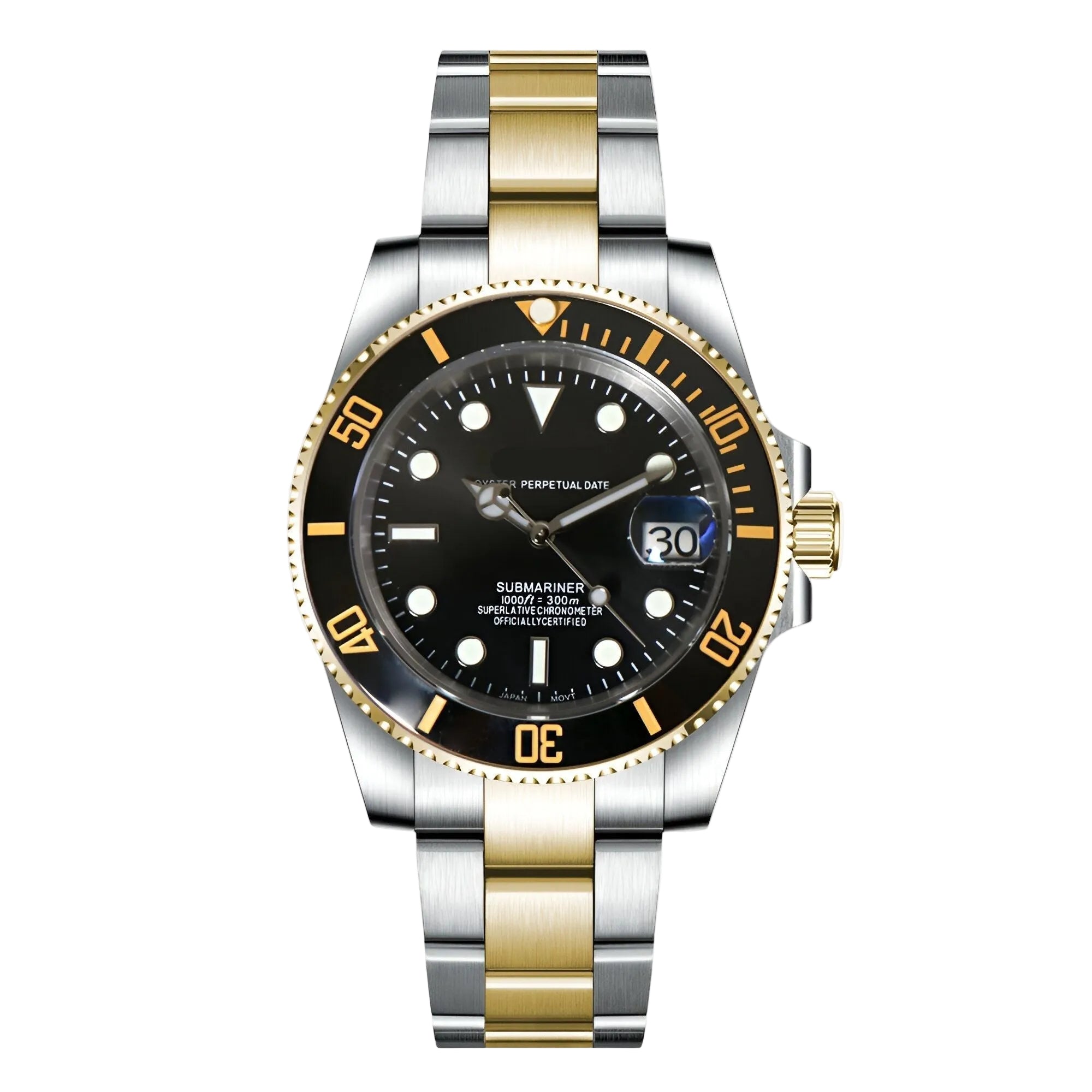 Submariner | Two Tone Black Mod Watch