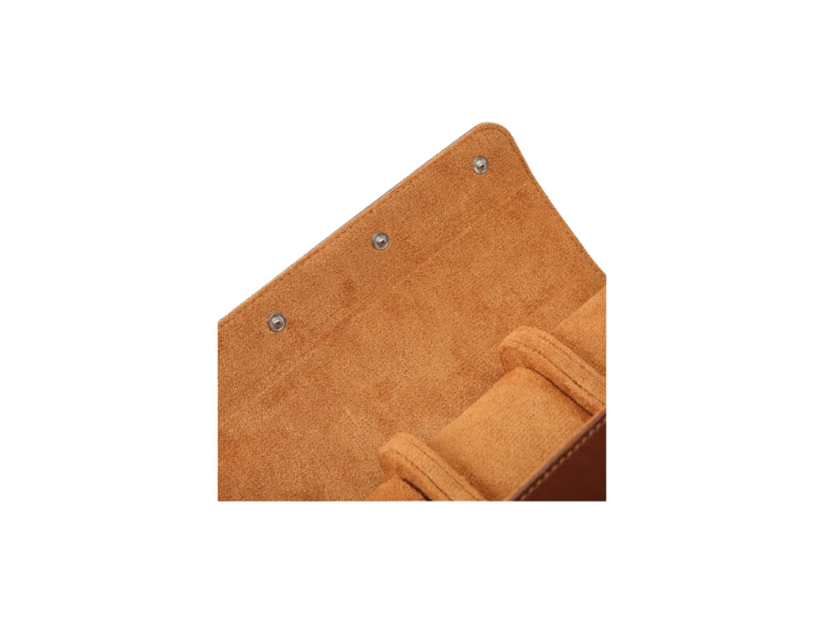 Leather Watch Roll - 1/2/3 Watches, Brown or Black