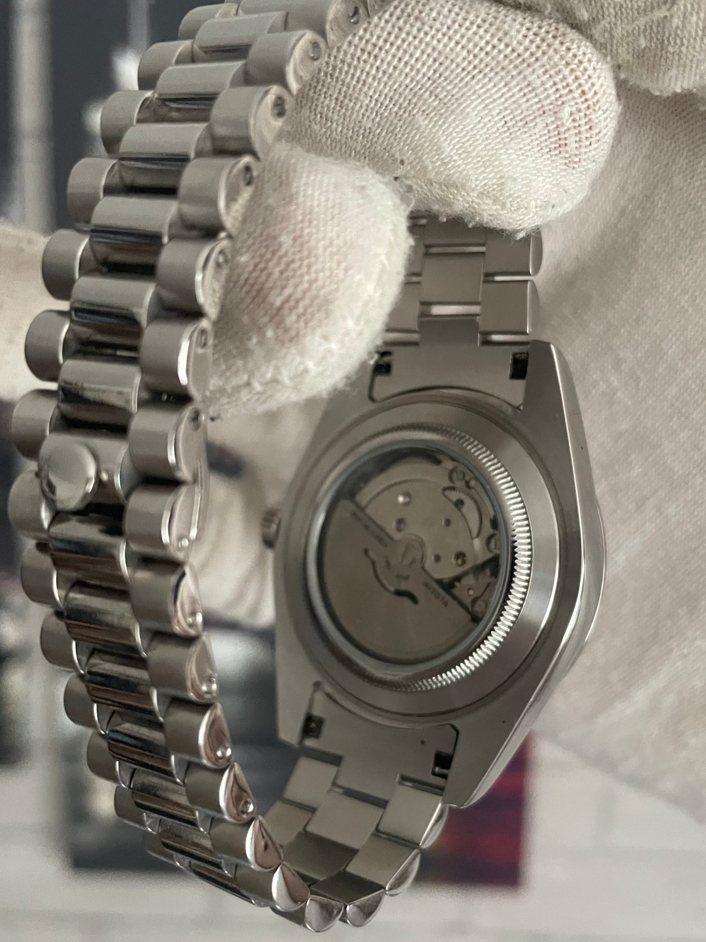 Seiko Day Date Silver Dial