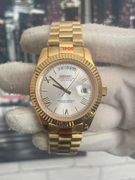 Seiko Day Date Gold & Silver 'Roman Numeral Dial'