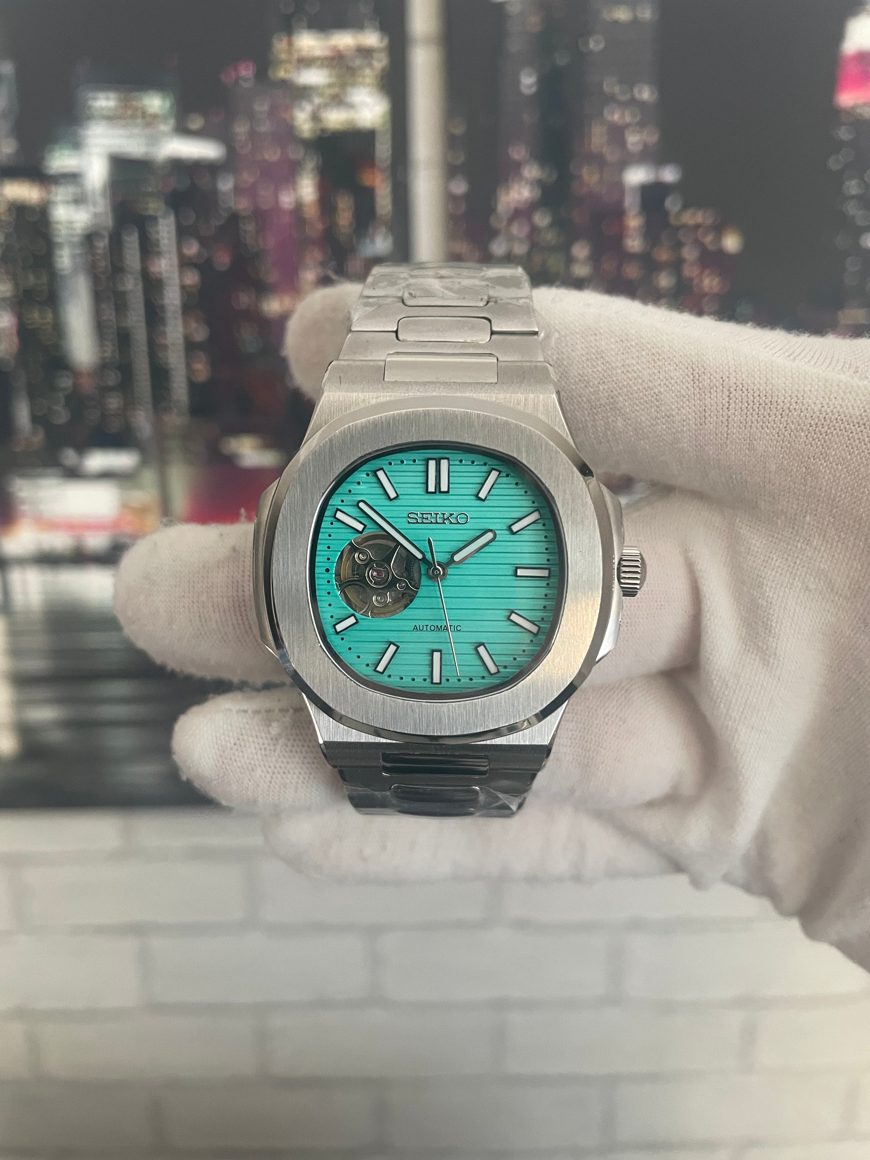 Seiko Nautilus Open Heart Turquoise