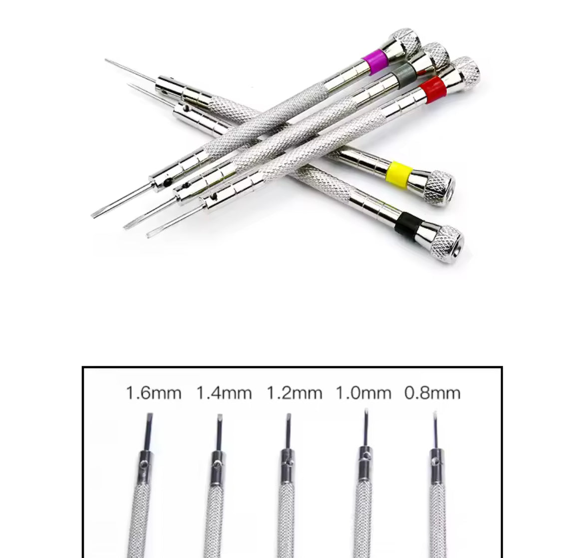 Watch Link ScrewDriver - Set of 5 or Individual