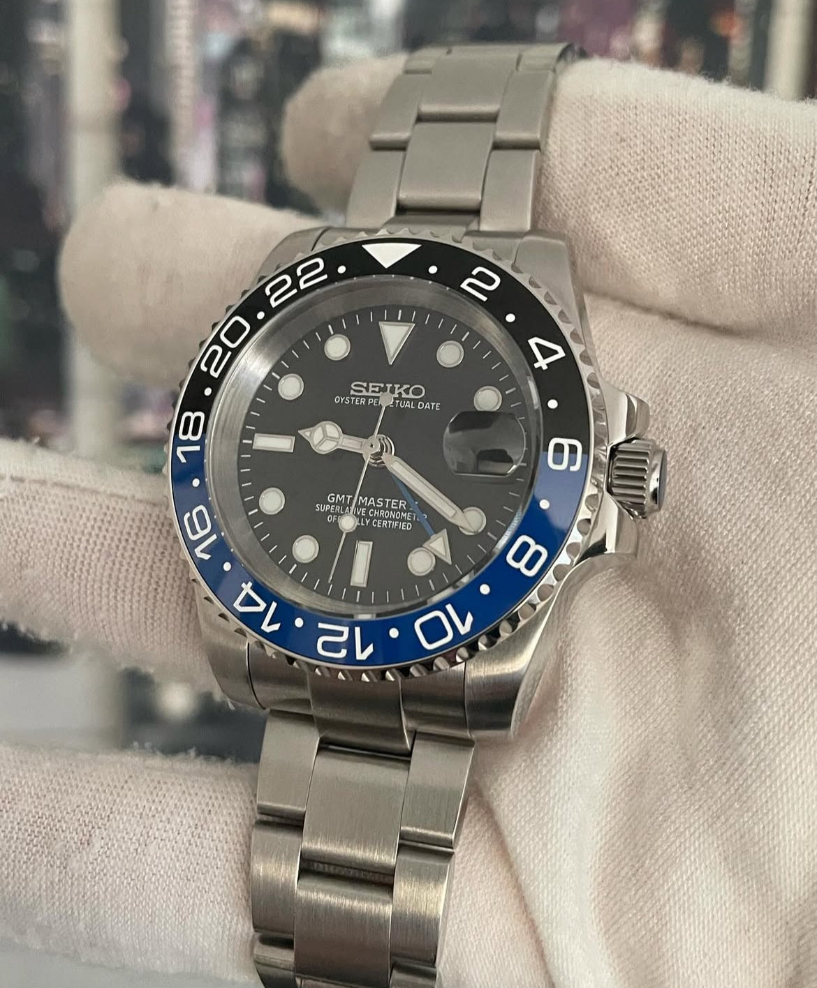 Seiko GMT 'Batman' & 'Batgirl'