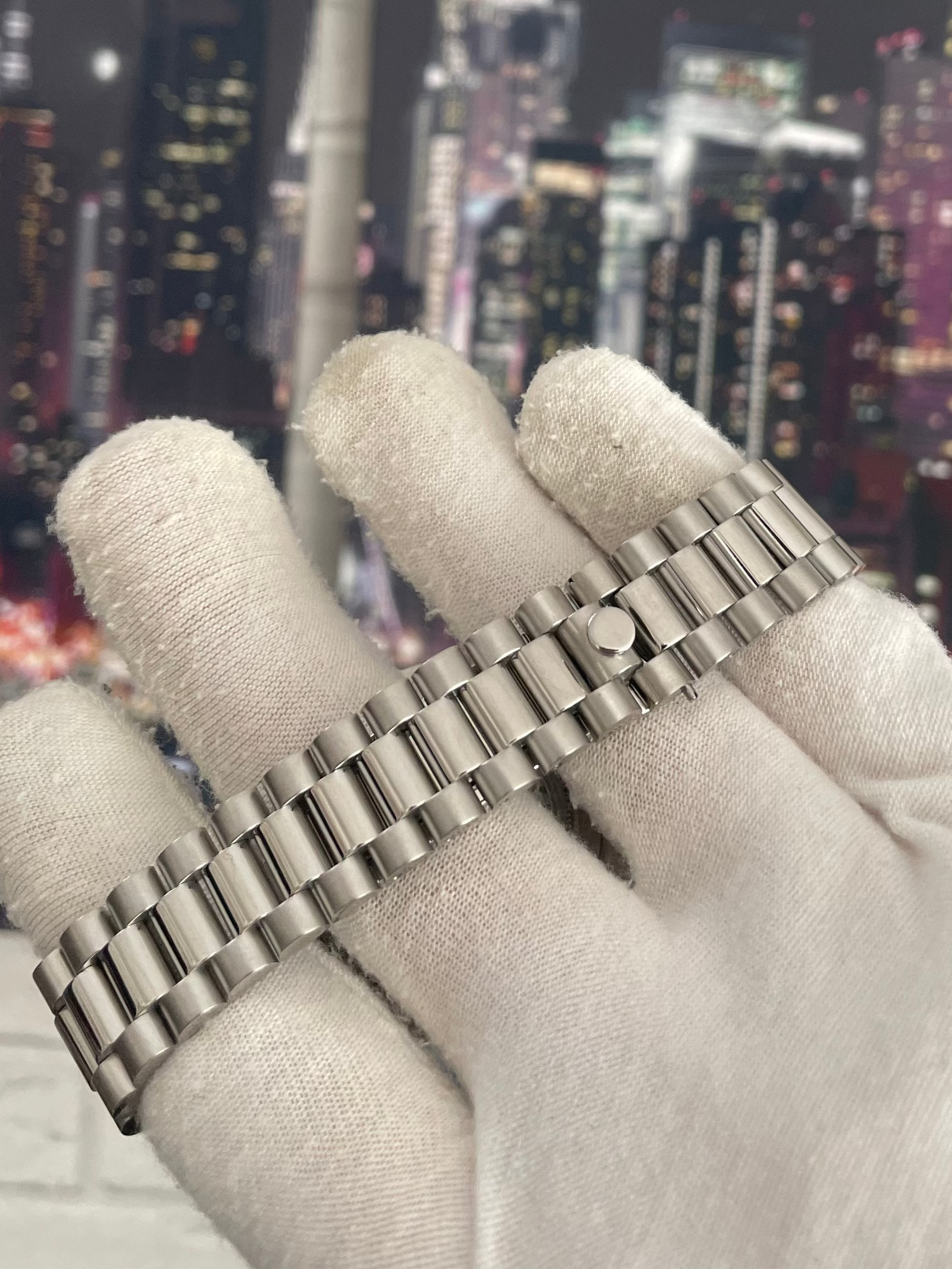 Seiko Day Date Black Roman Numeral Dial