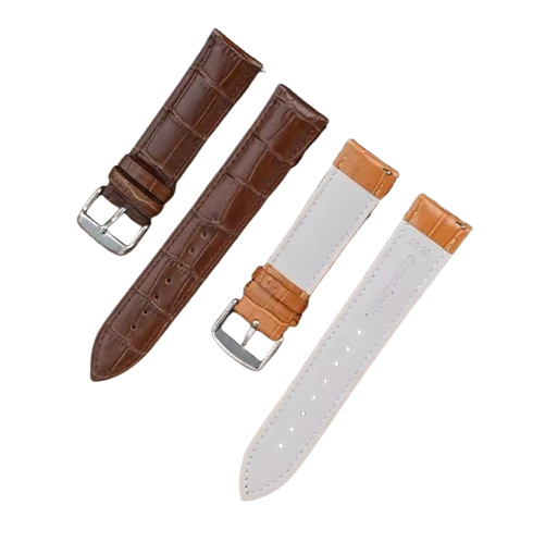 Genuine Leather Watch Strap with Buckle
