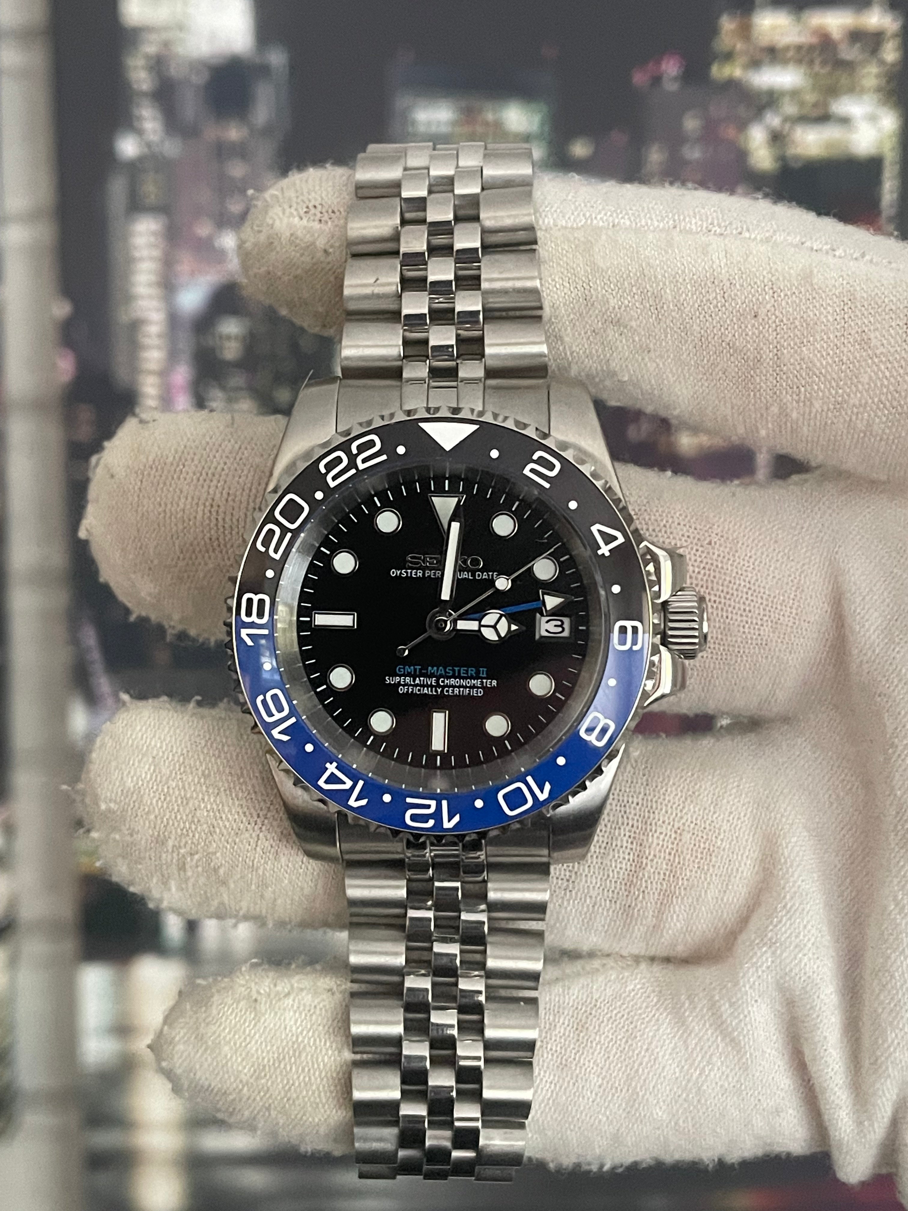 Seiko GMT 'Batman' & 'Batgirl'