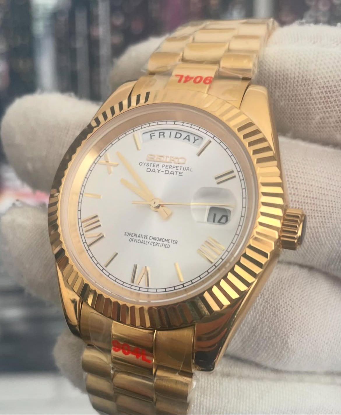 Seiko Day Date Gold & Silver 'Roman Numeral Dial'