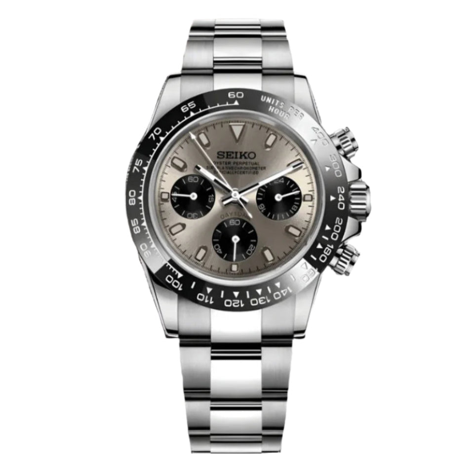 Seiko Daytona Silver & Bronze