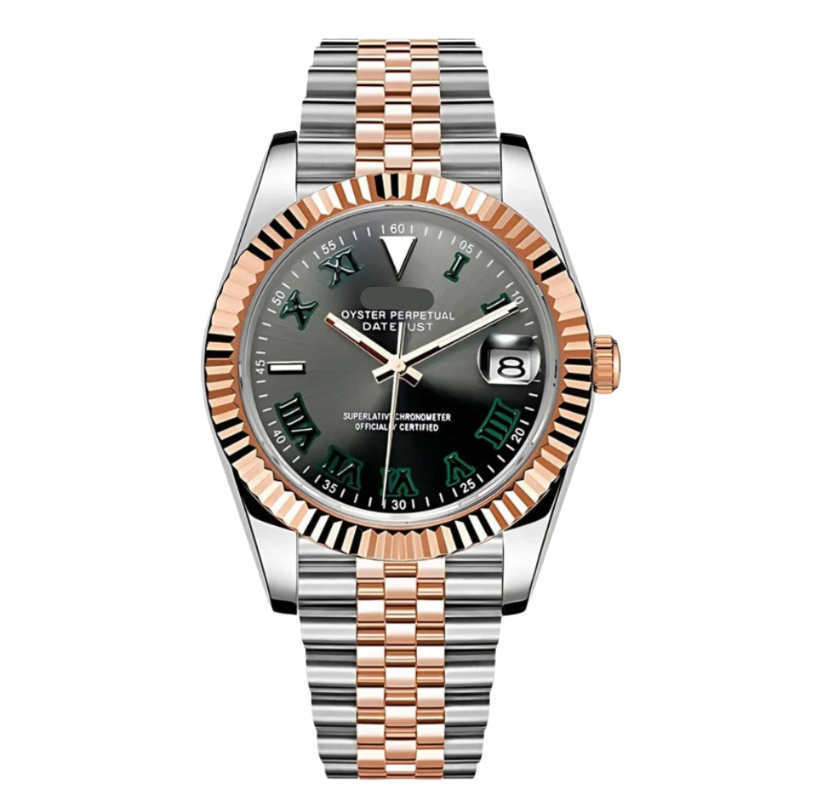 Datejust | "Wimbledon" Two Tone Rose Mod Watch