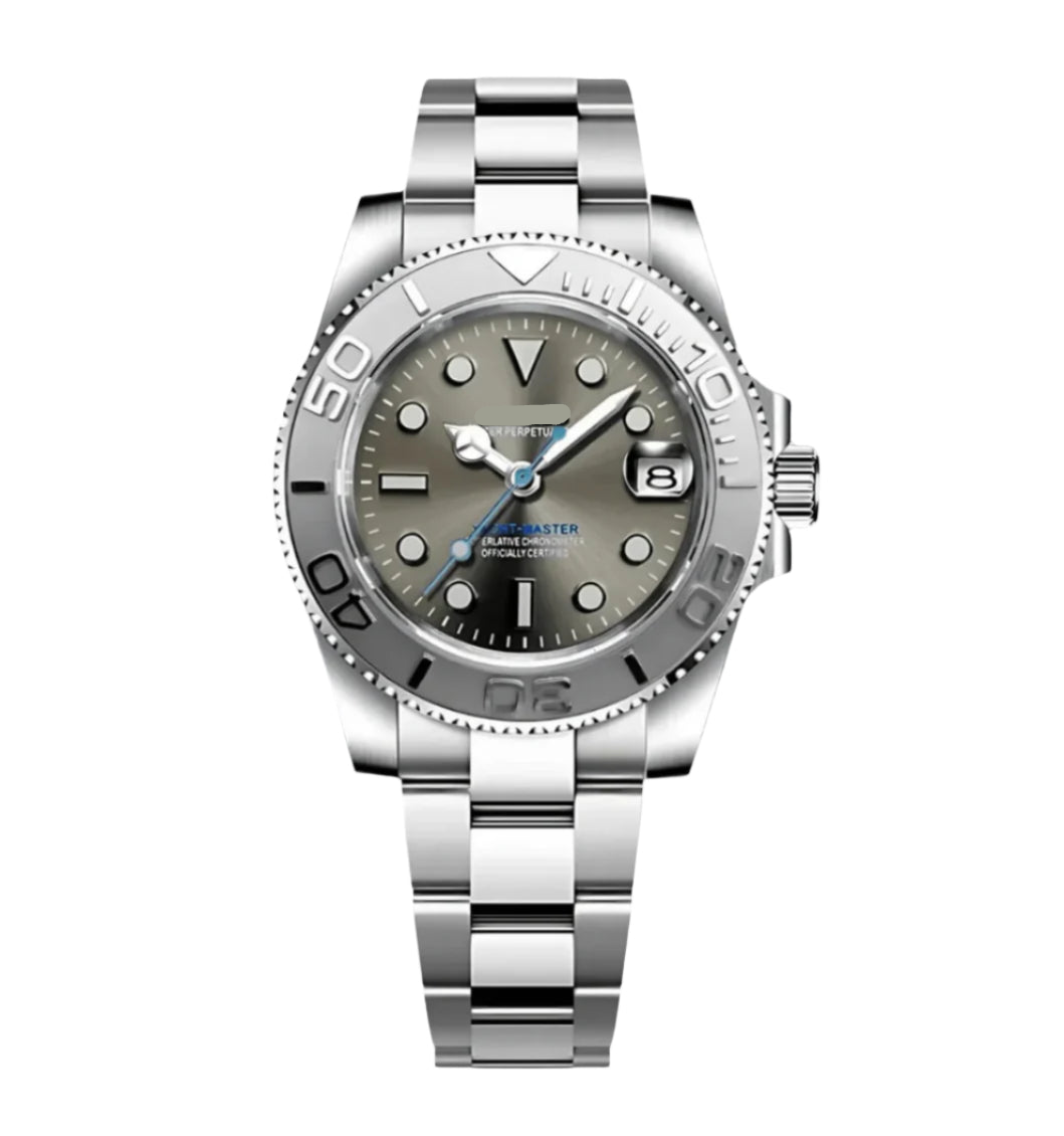 Yacht Master I | Light Blue & Silver Mod Watch