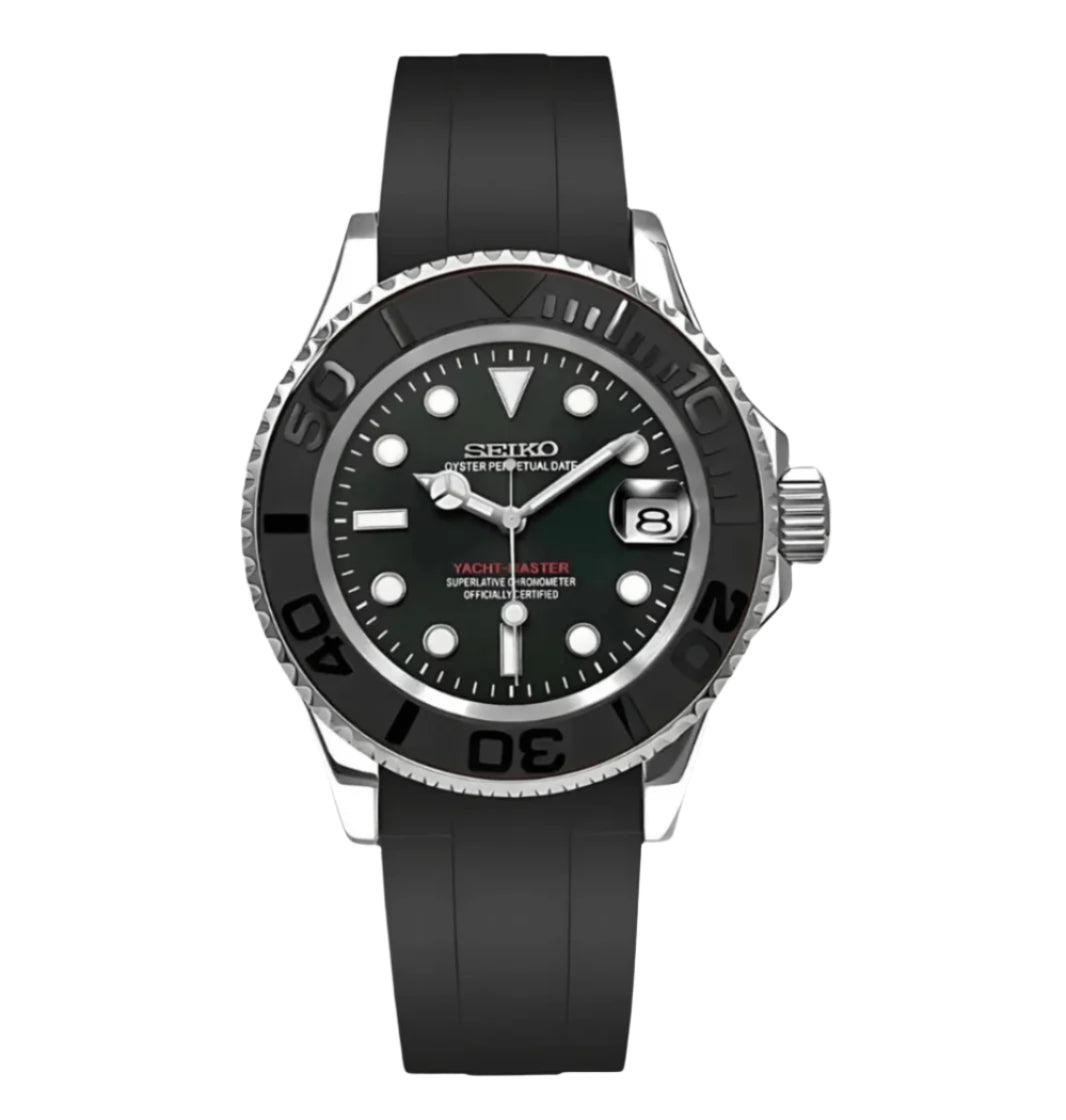 Seiko Yacht Master I Black & Silver