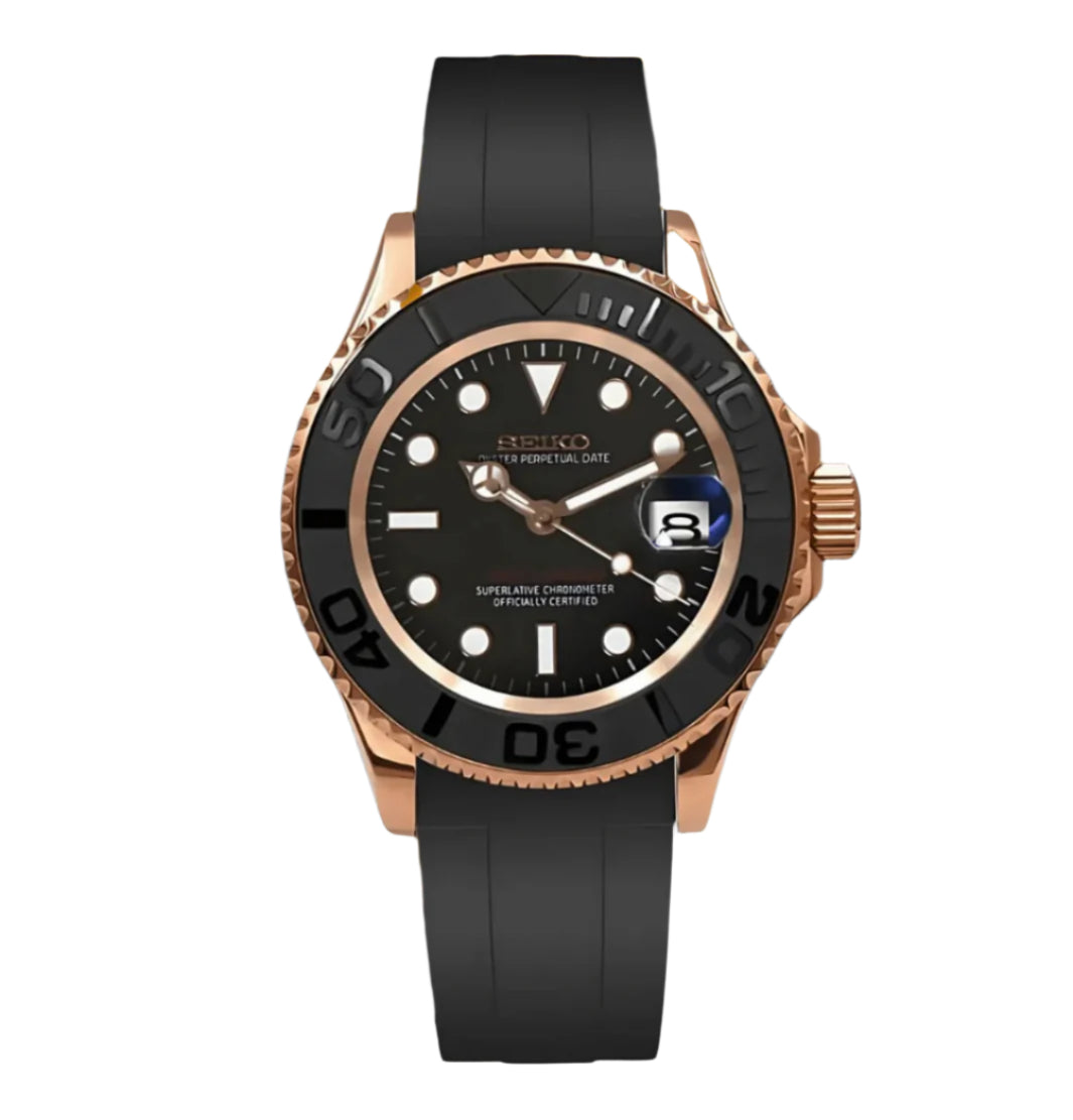 Seiko Yacht Master I Rose & Black