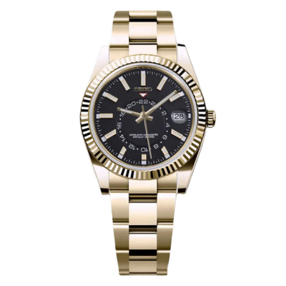 Seiko Sky Dweller Gold & Black