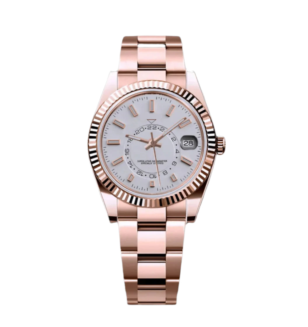 Seiko Sky Dweller Rose & White