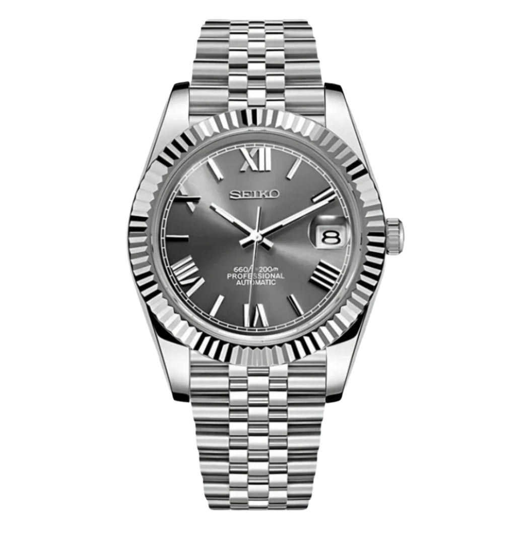 Seiko Datejust Silver Roman Numeral