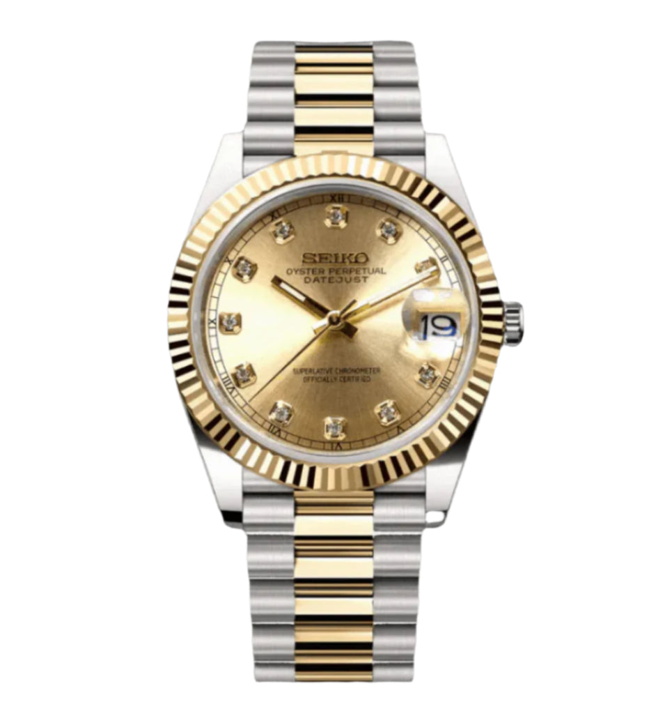 Seiko Datejust Diamond Gold Two Tone Dial
