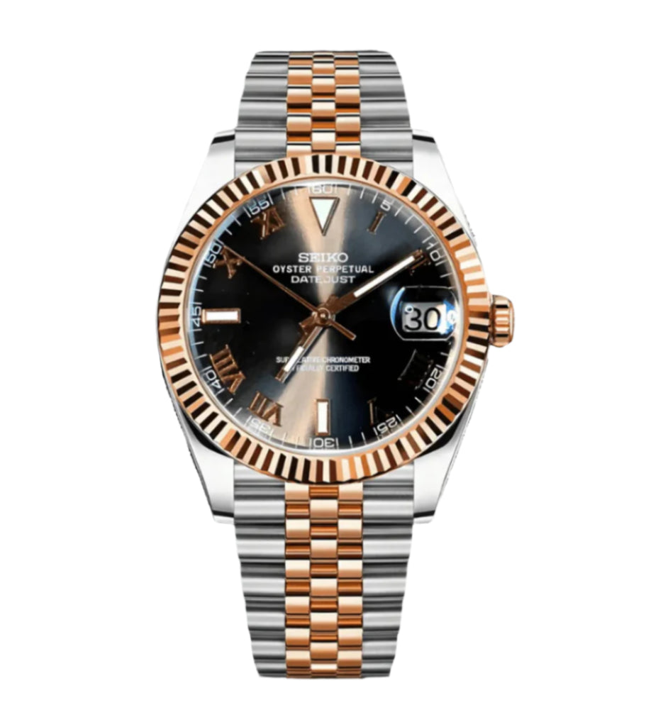 Seiko Datejust 'Wimbledon' Two Tone Black DIal