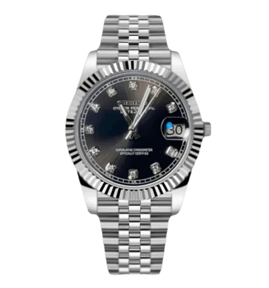 Seiko Datejust Diamond Black Dial