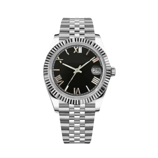 Seiko Datejust Black Roman Numeral