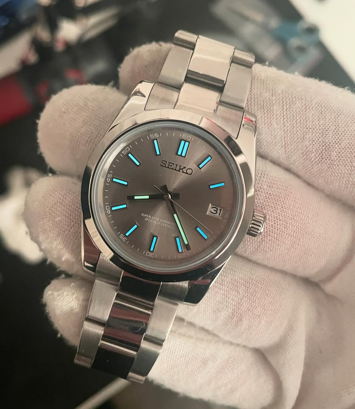 Seiko Oyster Perpetual Silver Dial