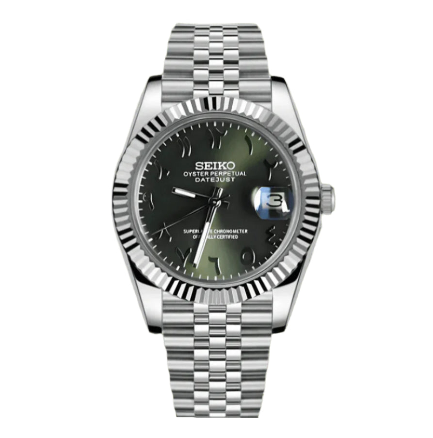 Seiko Datejust Arabic Olive Dial