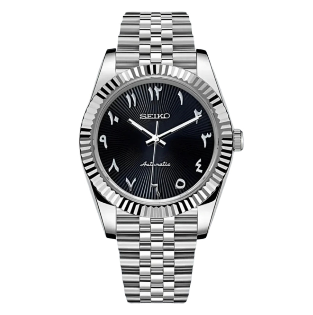 Seiko Datejust Arabic Textured Black