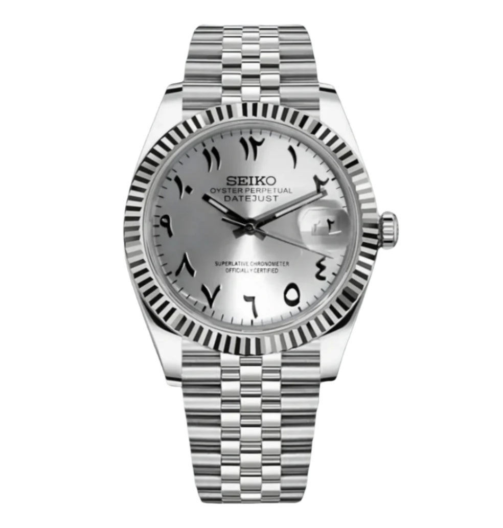 Seiko Datejust Arabic Silver