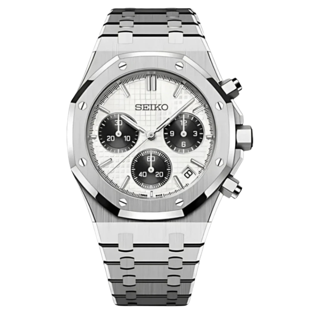 Seiko Royal Oak Chronograph White