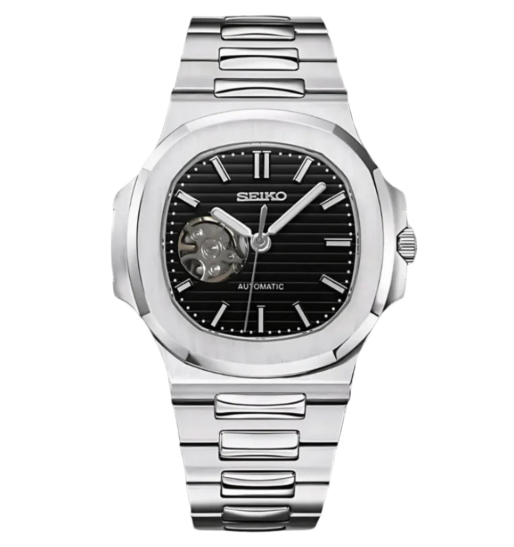 Seiko Nautilus Open Heart Black