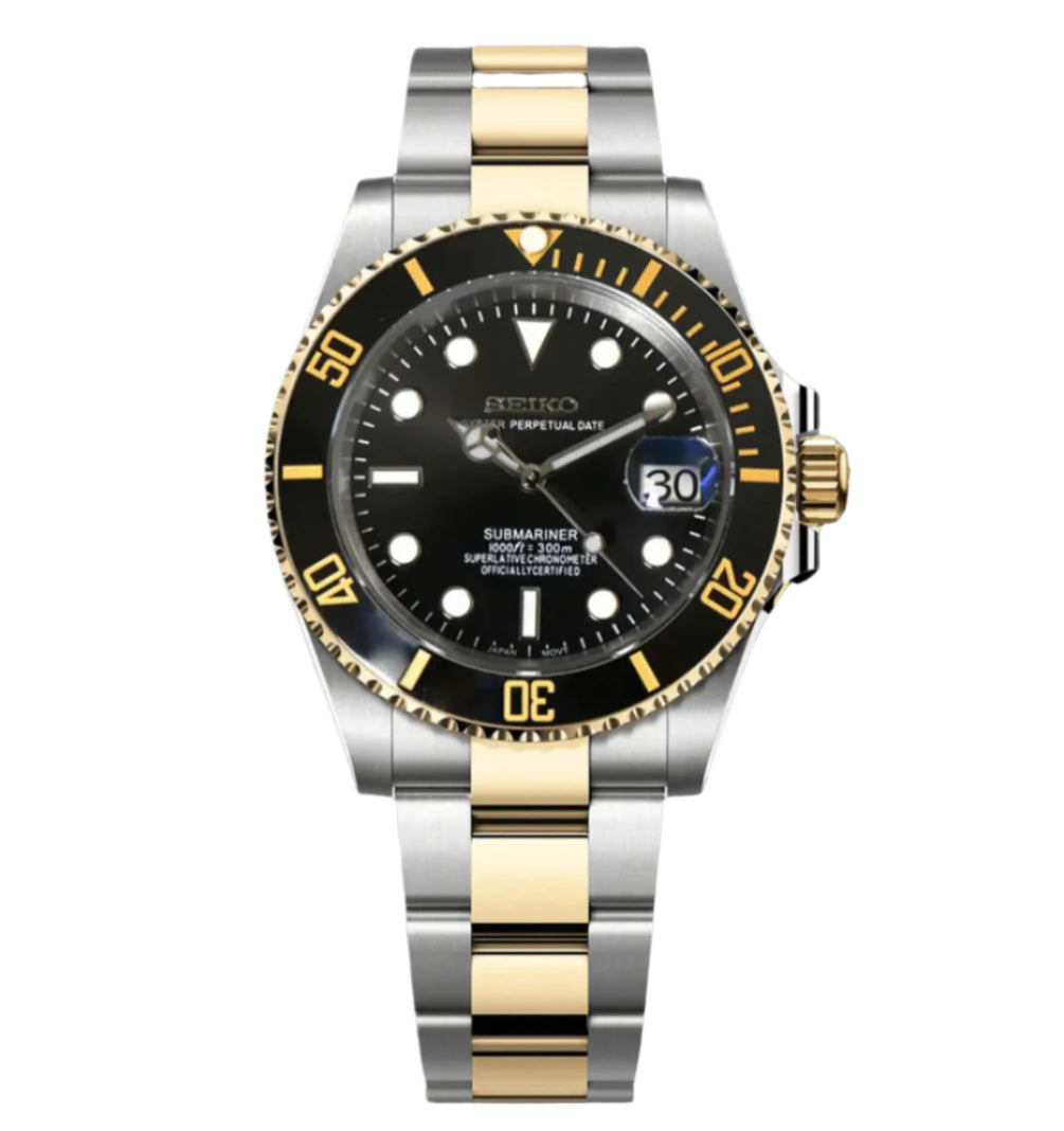 Seiko Submariner Black Two Tone
