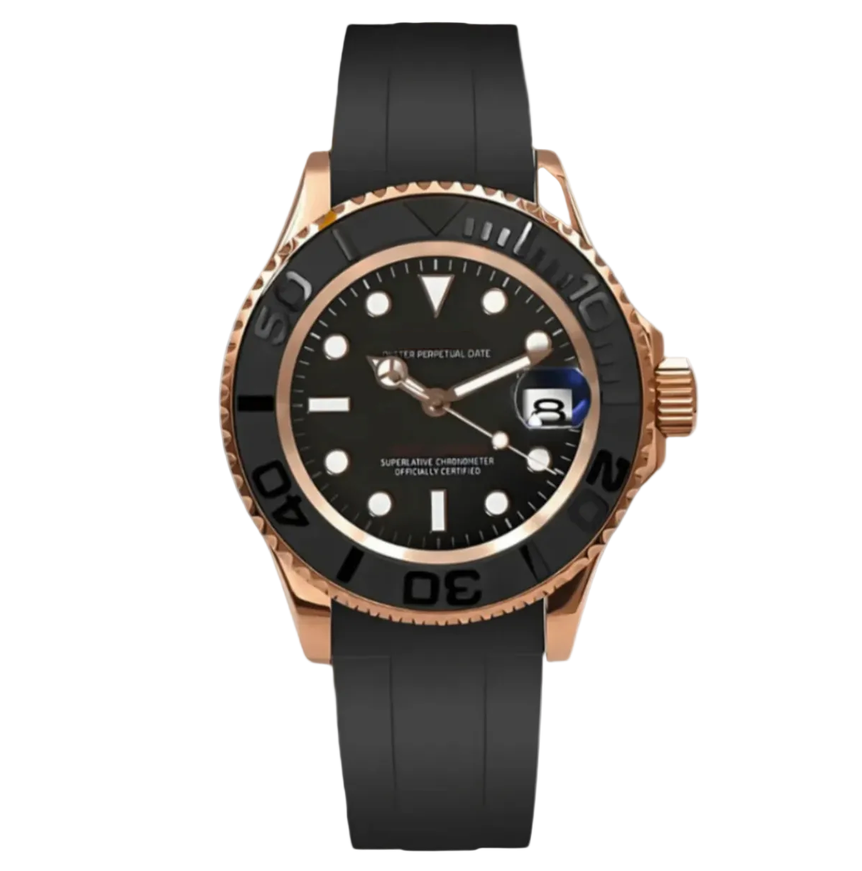 Yacht-Master I | Rose & Black Mod Watch