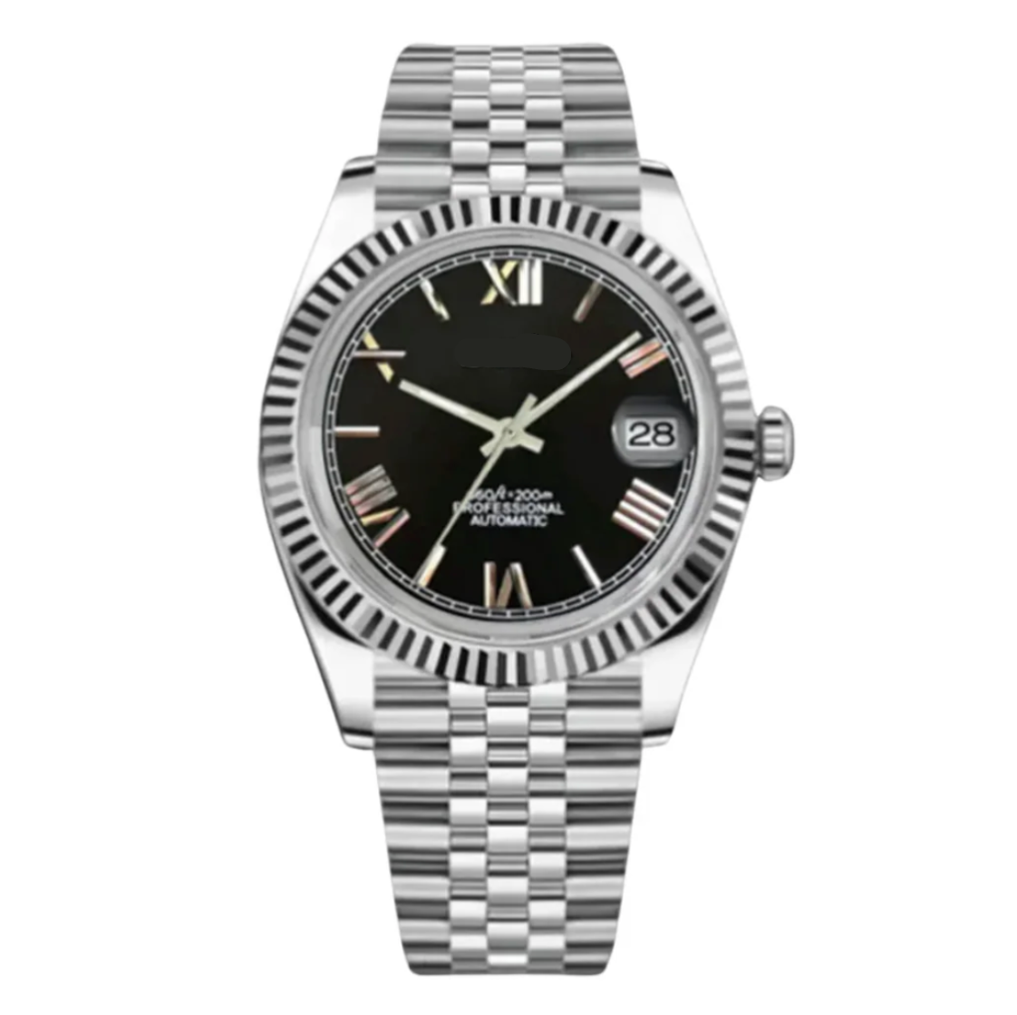 Datejust Black Roman Numeral | Mod Watch