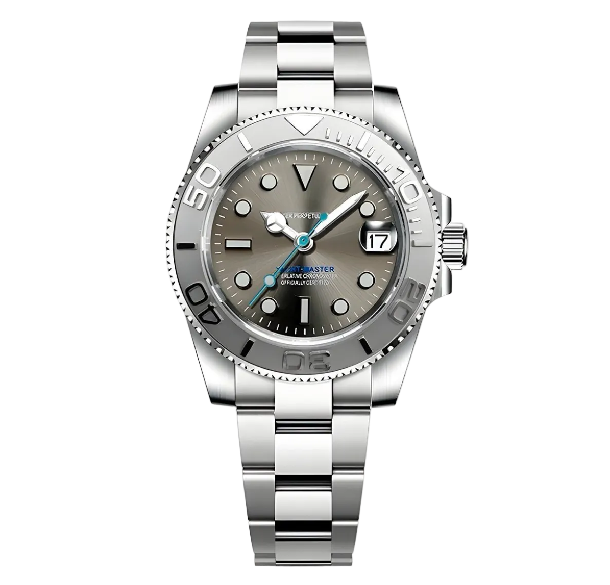 Yacht-Master I | Light Blue & Silver Mod Watch