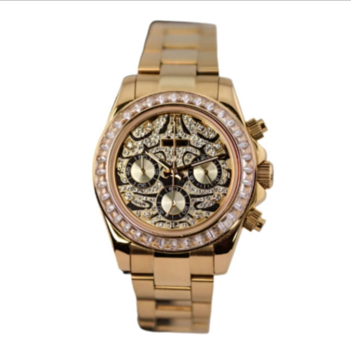 Daytona | "Eye of the Tiger" Rose/Silver/Gold Mod Watch