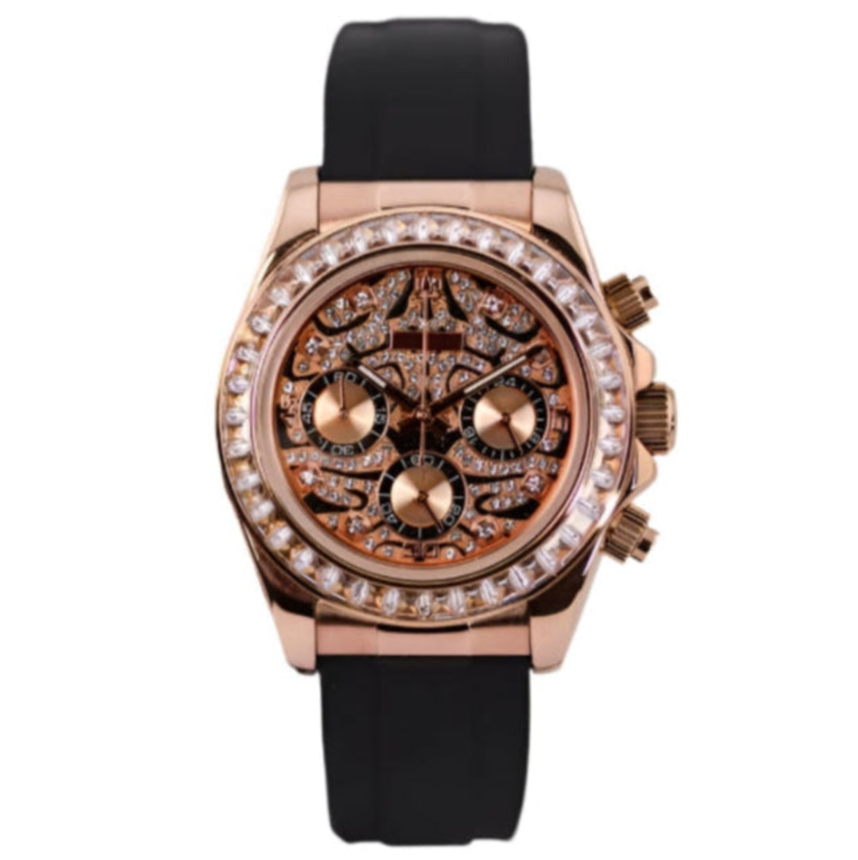 Daytona | "Eye of the Tiger" Rose/Silver/Gold Mod Watch