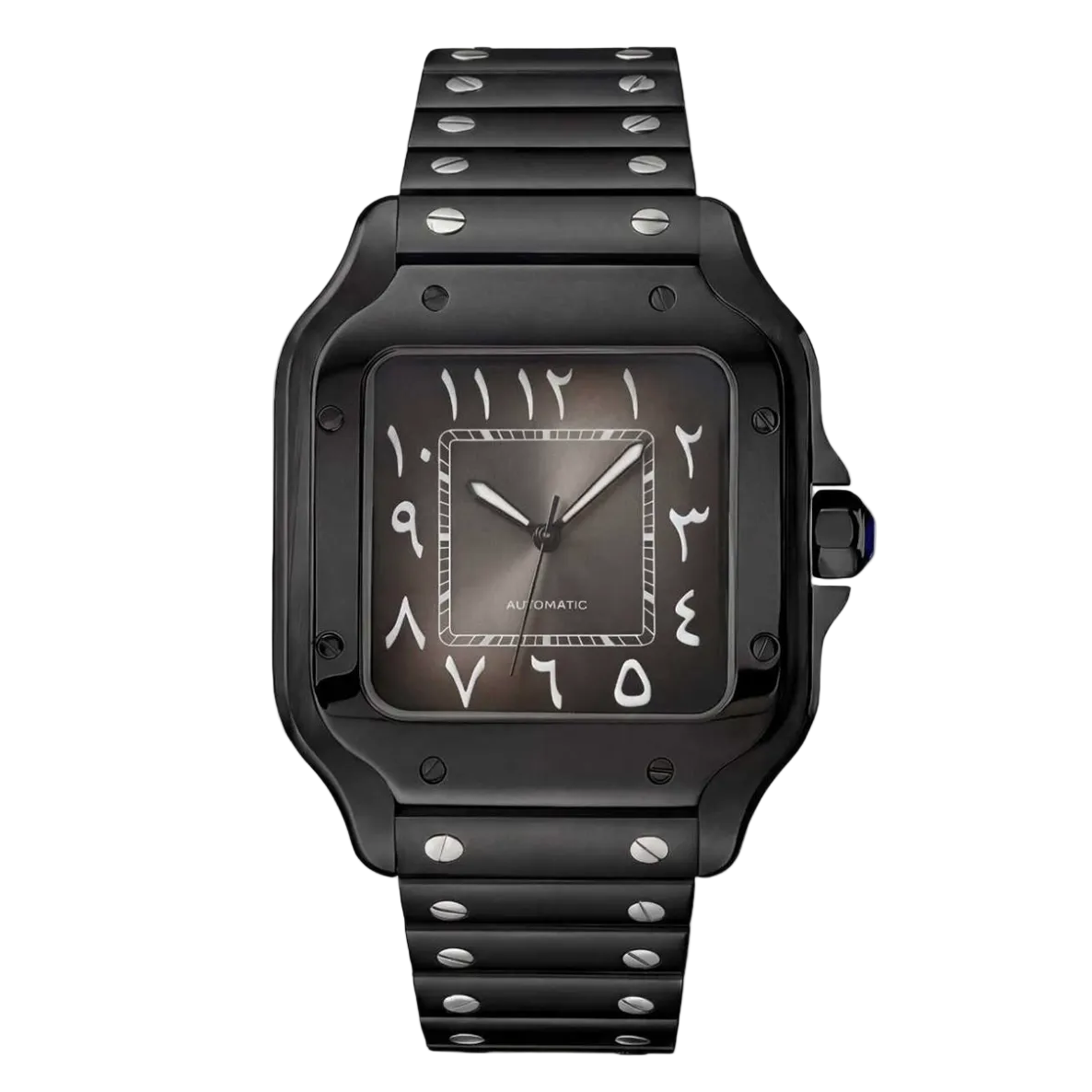 Santeiko | Classic Full Black Arabic Mod Watch