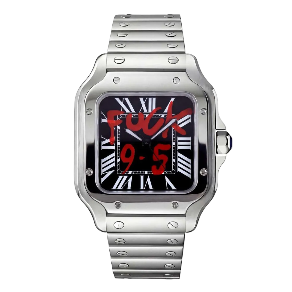 Santeiko | Black 'F 9-5" Mod Watch