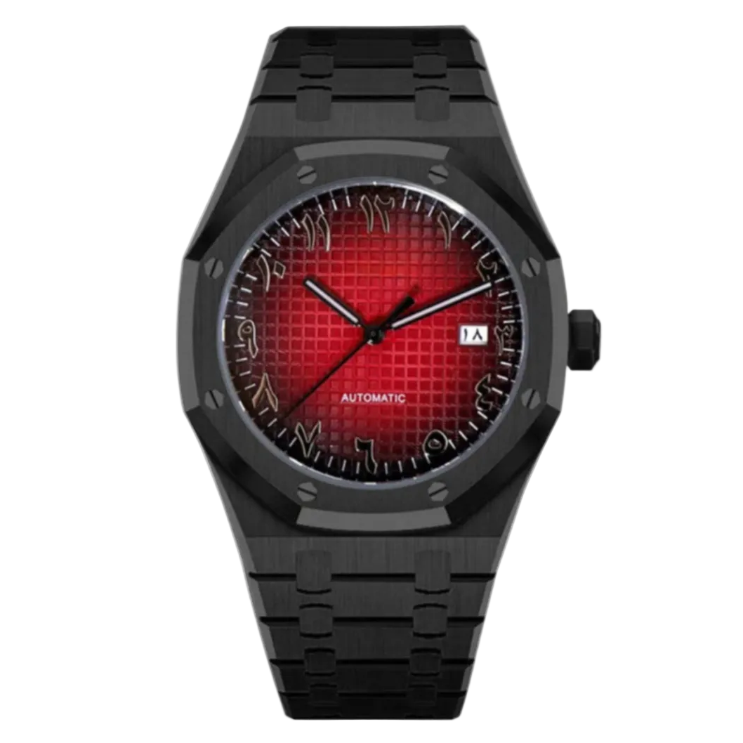 Royal Oak | Black & Red Arabic Mod Watch